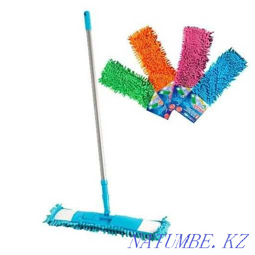 уборка Швабра Ведро с центрифуга швабры насадка насадки швабру отжим Петропавловск - изображение 6