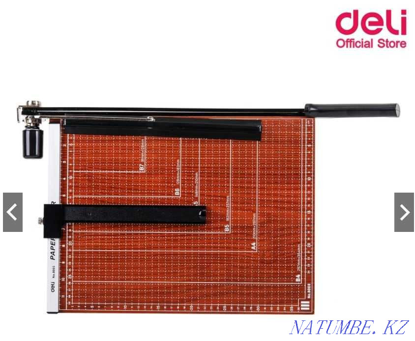 Paper cutter 15*12 Deli 8003 wood reciprocating cutter A3 Almaty - photo 4