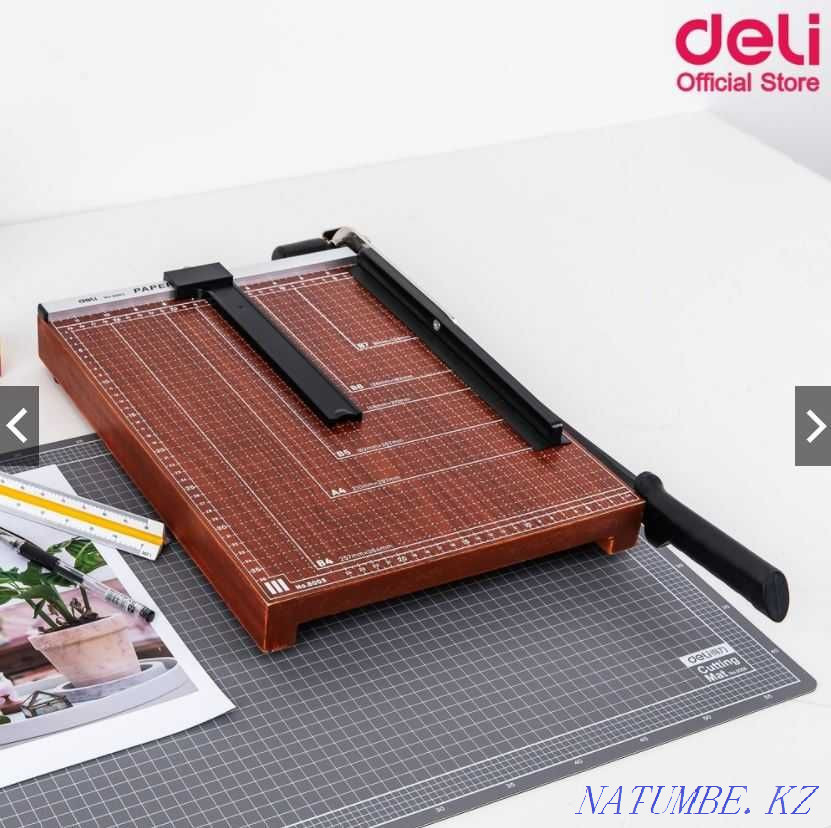 Paper cutter 15*12 Deli 8003 wood reciprocating cutter A3 Almaty - photo 3