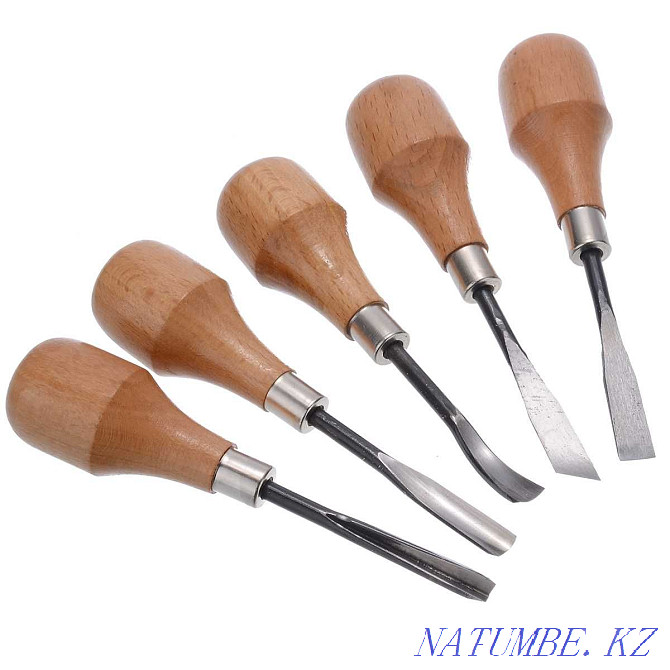 Hand tool for wood carving 5 pcs. Almaty - photo 4