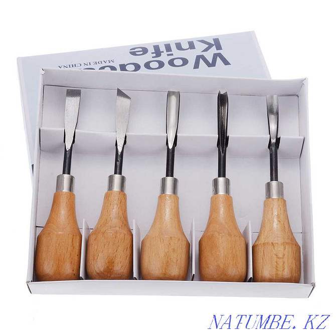 Hand tool for wood carving 5 pcs. Almaty - photo 2