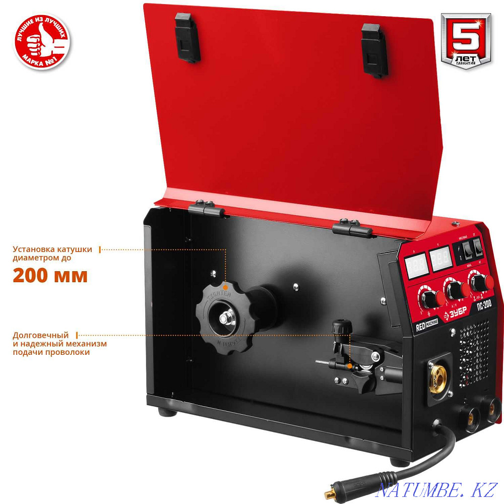 Жартылай автоматты дәнекерлеу инверторы, ММА PS-200 функциясы бар МIG-MAG  Алматы - изображение 5
