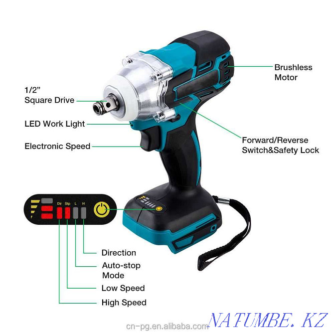powerful wrench - screwdriver - Makita design / with delivery across the Republic of Kazakhstan / Almaty - photo 1