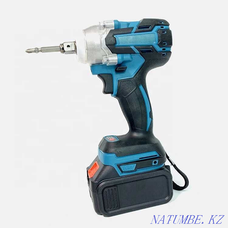 Impact wrench + Battery 2pcs + Plastic case + Charger 1pc Makita design Pavlodar - photo 5