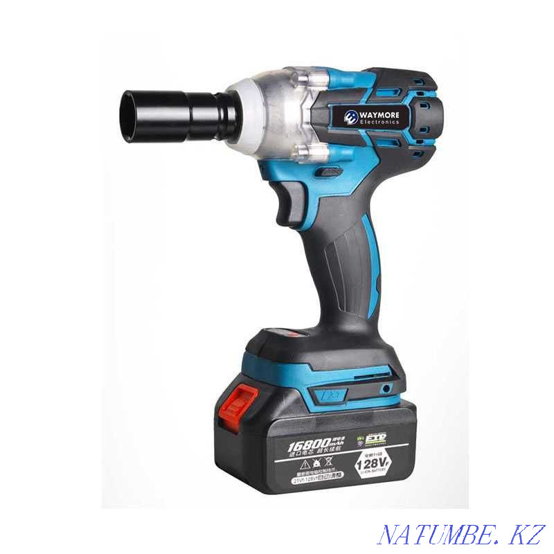 Impact wrench + Battery 2pcs + Plastic case + Charger 1pc Makita design Pavlodar - photo 1