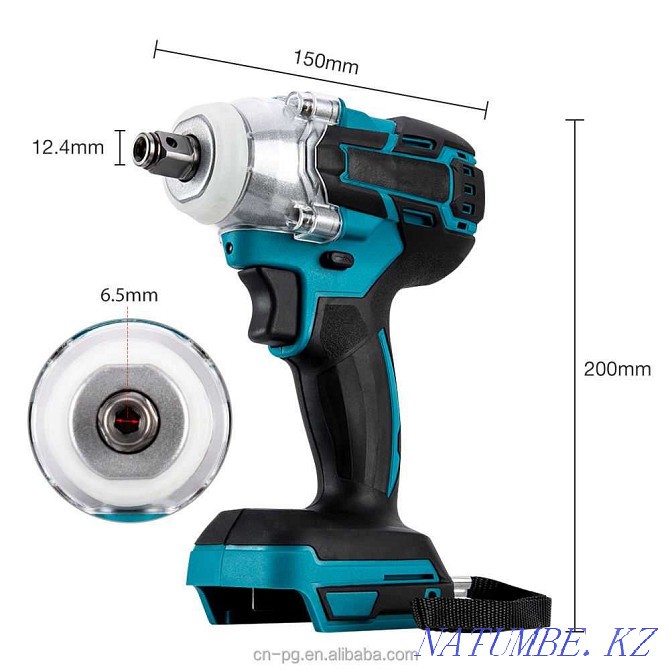 Impact wrench with two batteries Makita design with delivery across the Republic of Kazakhstan Astana - photo 4