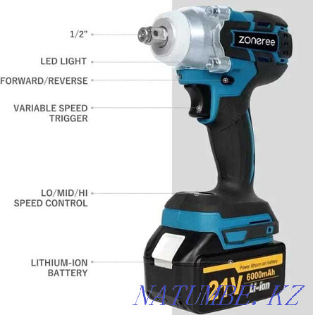 Cordless Impact Wrench JOBZ with 2 batteries Almaty - photo 4