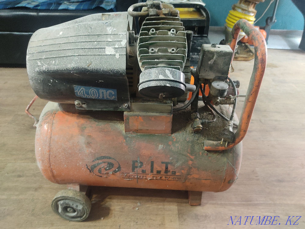 Компрессор 50 литров воздушный компресор Алматы pit Алматы - изображение 2