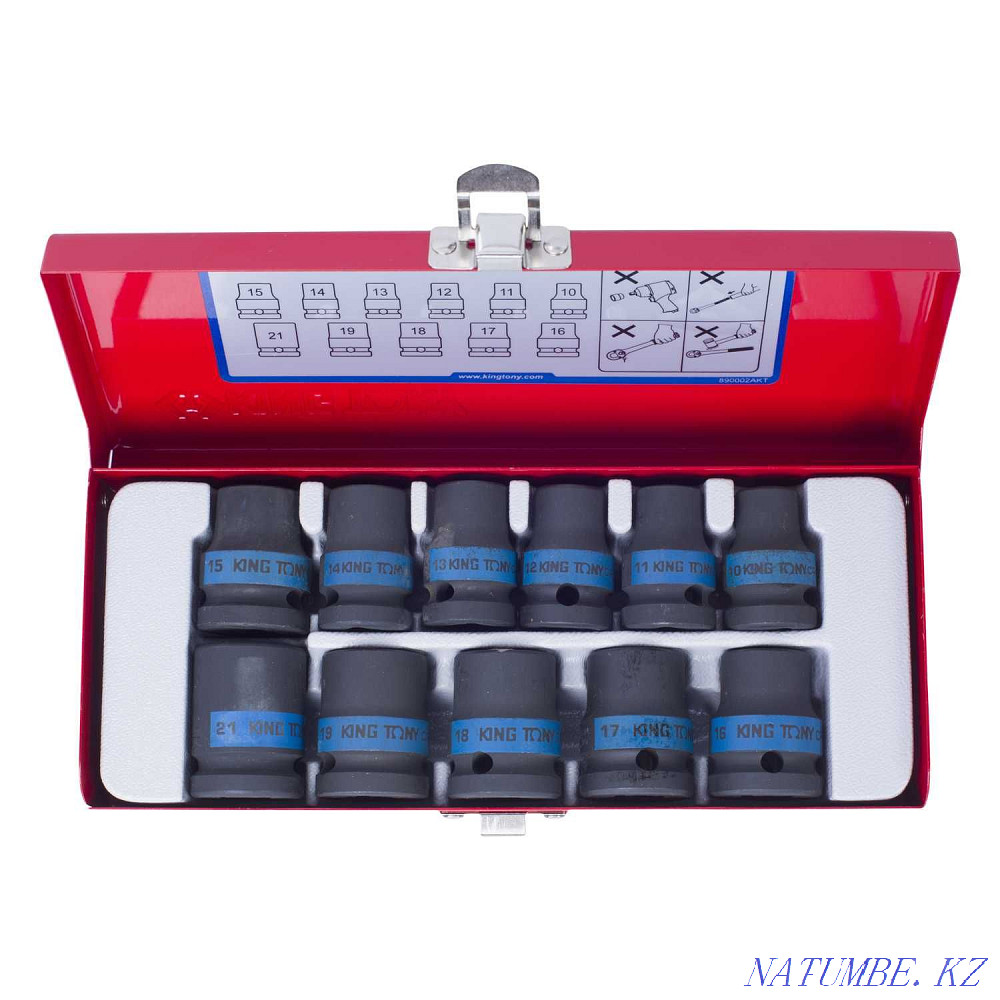 Гайковерт пневматический 1/2" 814 Нм King Toni 3341A1-060 Каскелен - изображение 4