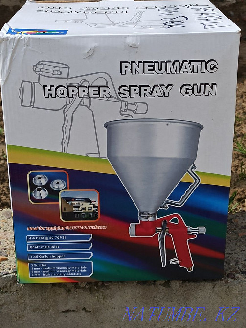 Pneumatic spray gun for painting and plastering. Excellent Saryaghash - photo 1