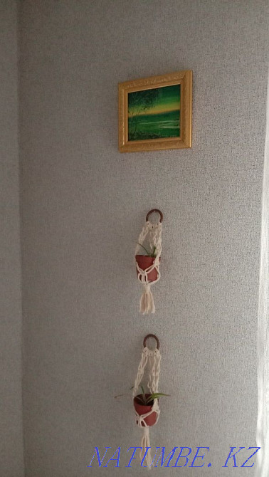 Macrame planter hanging for flowers Aqtobe - photo 3
