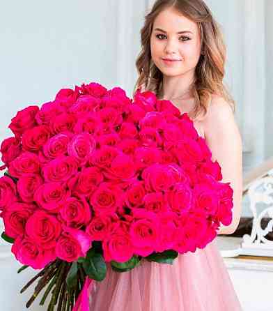 Букет Розовые роз (Пинк Флойд) • Цветы • Букеты • Доставка Цветов 52 Астана