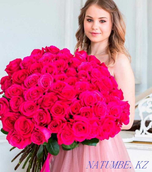 Bouquet Pink roses (Pink Floyd) • Flowers • Bouquets • Flower Delivery 52 Astana - photo 3