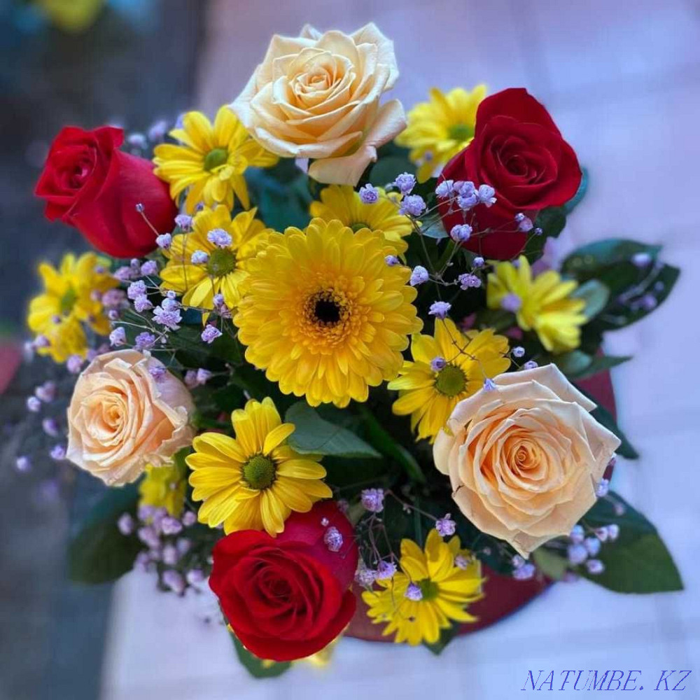 Flower boxes • Bouquets • Roses • Hyacinth • Flower delivery No. 85 Astana - photo 2