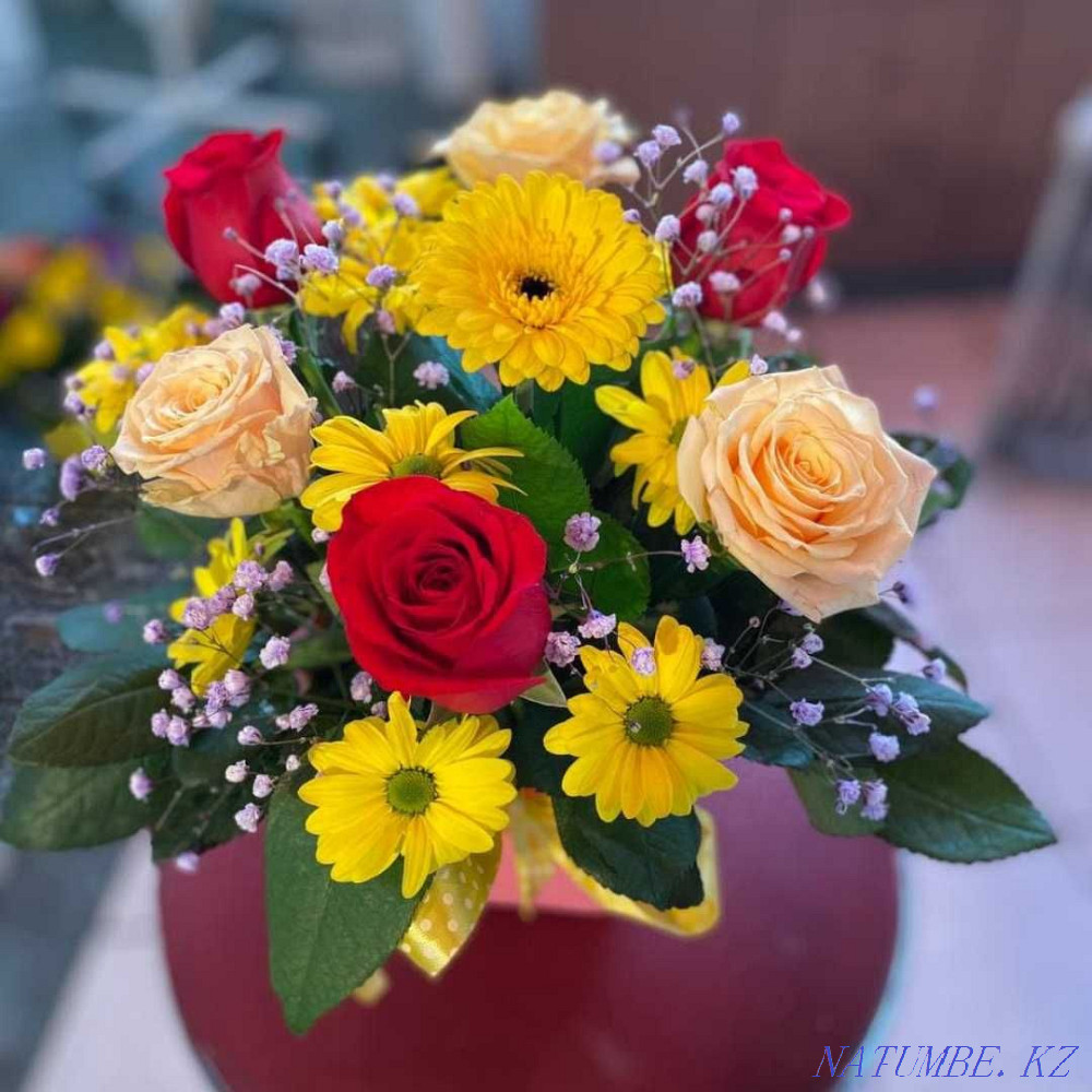 Flower boxes • Bouquets • Roses • Hyacinth • Flower delivery No. 85 Astana - photo 4