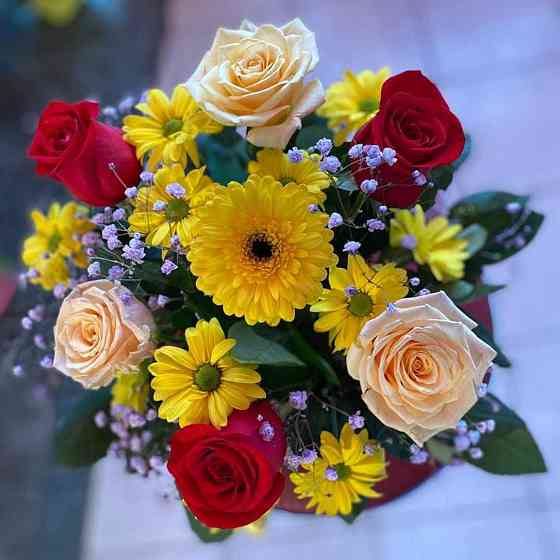 Коробочки с цветами • Букеты • Розы • Гиацинт •Доставка цветов № 85 Астана
