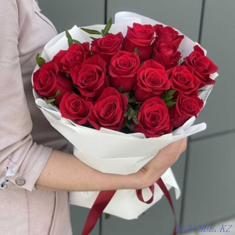 Bouquet of roses from 7/9/11/15/17/ of your Choice! Rose Bouquet Flower Delivery 63 Astana - photo 4