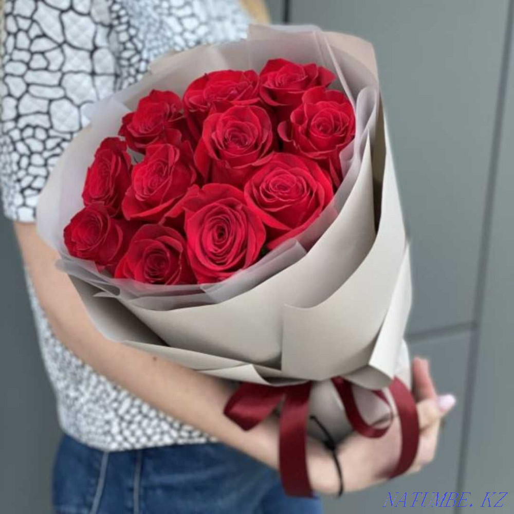 Bouquet of roses from 7/9/11/15/17/ of your Choice! Rose Bouquet Flower Delivery 63 Astana - photo 2