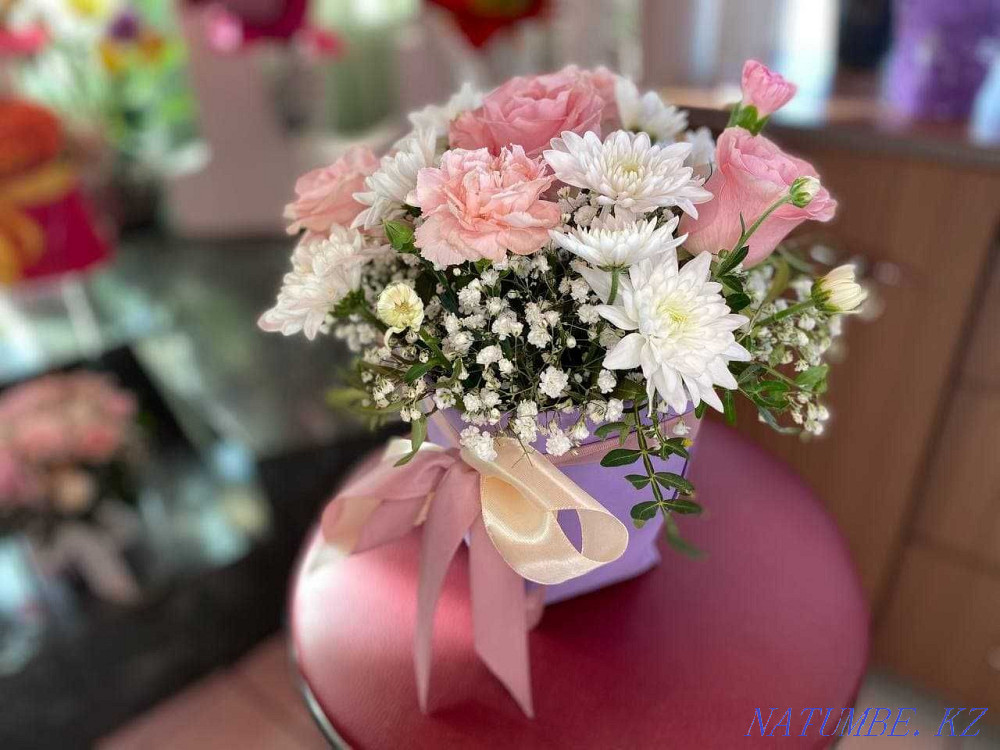 Flowers in a box • Roses • Bouquets • Flower Delivery 13 Astana - photo 2