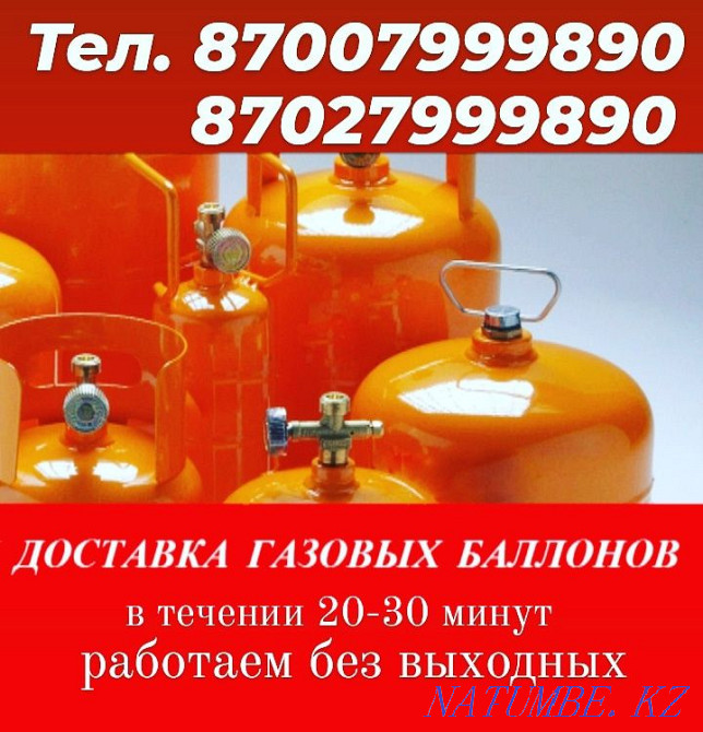 Delivery of gas in the city Taldykorgan - photo 1