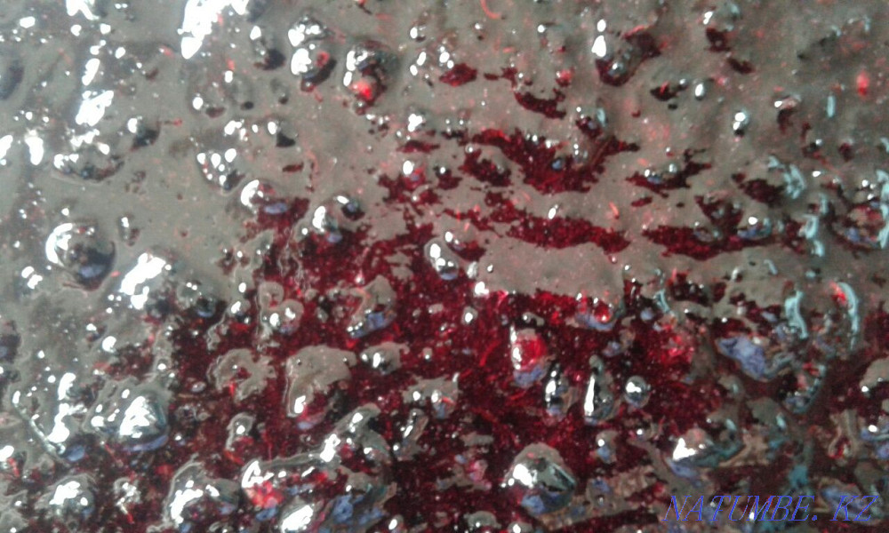 Fresh homemade blackcurrant jam, not boiled! 1-liter -2500tg Ust-Kamenogorsk - photo 1