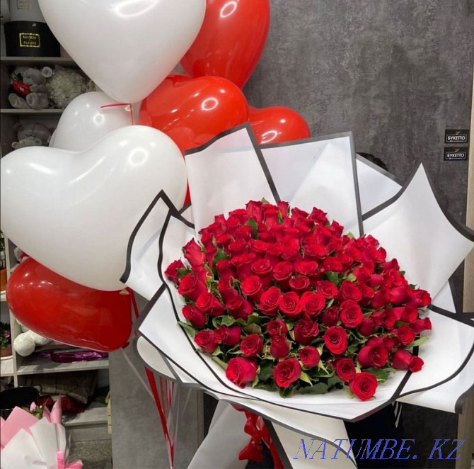 Flowers Almaty Delivery 24/7, bouquets, roses, peonies Almaty - photo 6