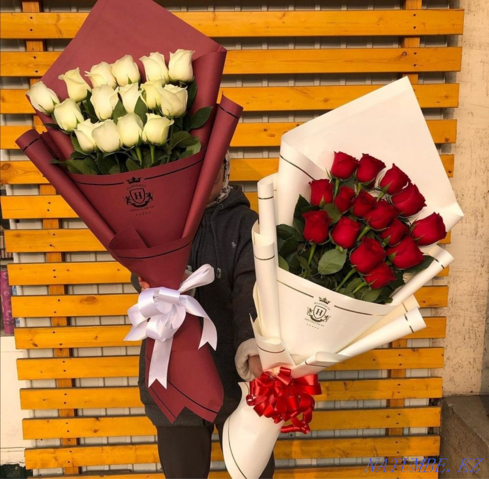 Flowers Almaty Delivery 24/7, bouquets, roses, peonies Almaty - photo 1