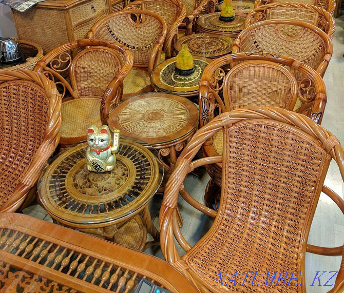Кресло качалки. Наборы мебели из натурального ротанга. Астана - изображение 7