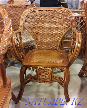 Rocking chair. Natural rattan furniture sets. Astana - photo 3