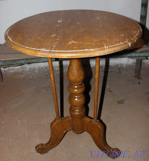 Винтажды ағаш үстел  Алматы - изображение 1
