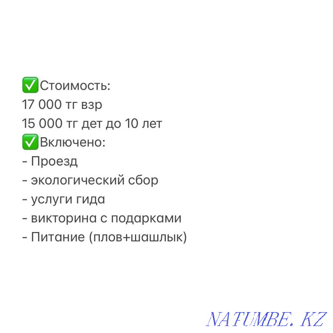 Оқушылар мен студенттерге (5-тен 18-ге дейін) топтық турлар (10 адамнан)  Алматы - изображение 8