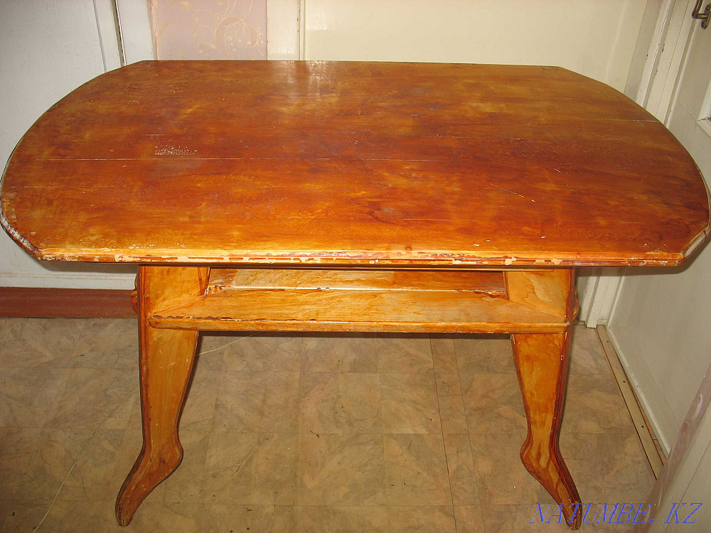 Стол деревянный кухонный 120х70см. Астана - изображение 3