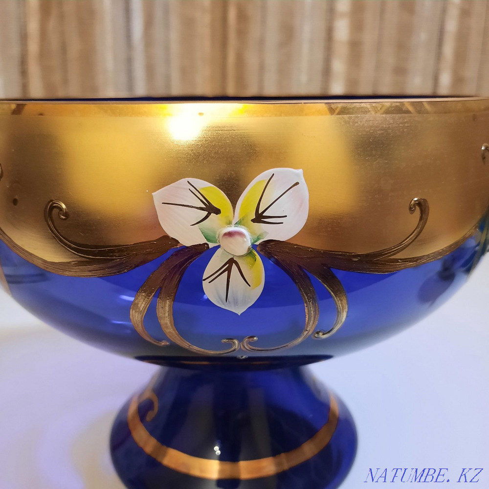 Ваза хрустальная Чешская ручной работы Алматы - изображение 7