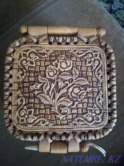 Шкатулка с бересты новая ручная работа Астана - изображение 1