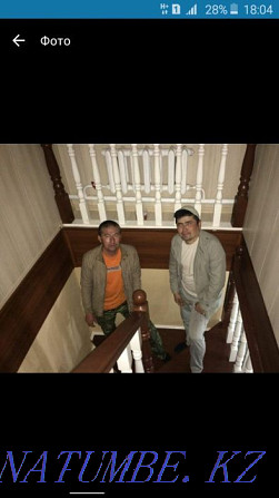Деревянные лестницы лестница мебель двери беседки сауна бань вагонка Талдыкорган - изображение 5