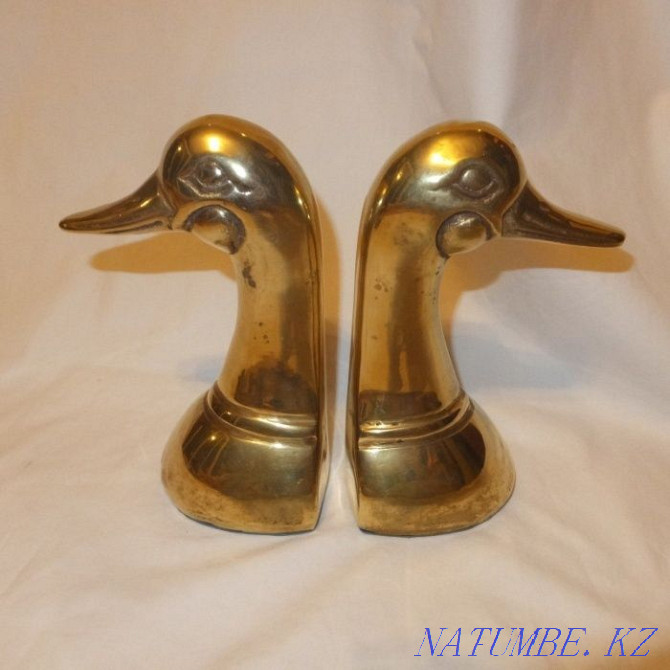 Bucking brass for books "Ducks" antique england Astana - photo 3