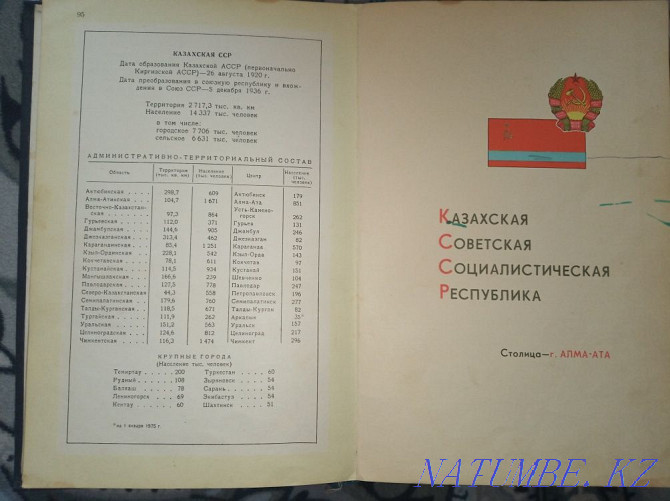 Small Atlas of the USSR, 70s Astana - photo 3