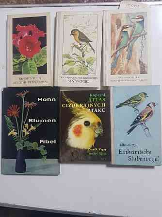 Книги о птицах и цветах на немецком и чешском языках Almaty