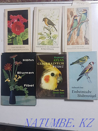 Books about birds and flowers in German and Czech Almaty - photo 1