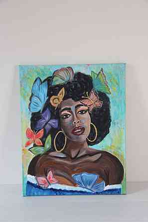 Продам акриловую картину Африканская фея Алматы