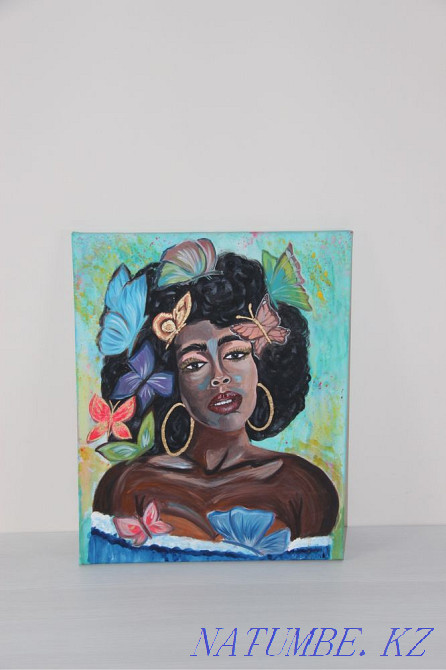 Продам акриловую картину Африканская фея Алматы - изображение 2
