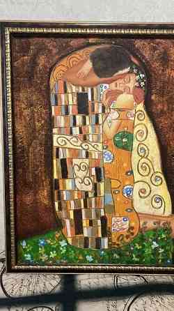 Продам картину, репродукция Г. Климт «Поцелуй» Астана