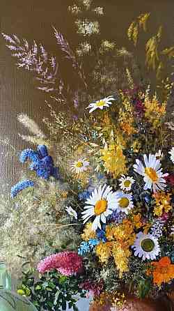 Картина картинка багет рама букет цветы Алматы