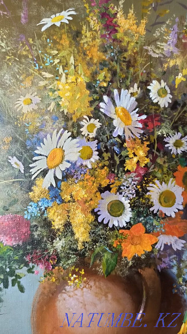 Картина картинка багет рама букет цветы Алматы - изображение 6