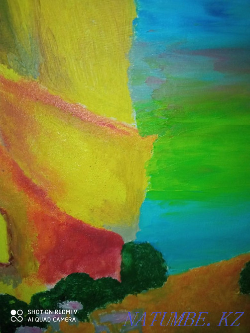 Картина 35на 40 см масло Отеген батыра - изображение 4