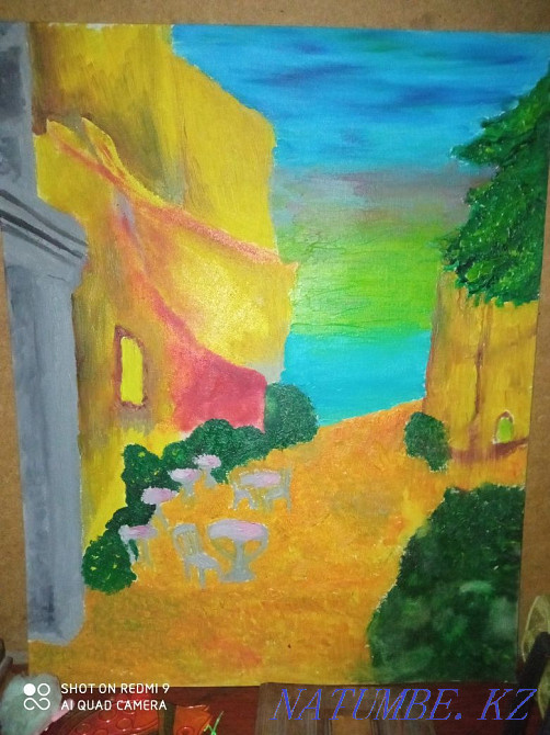 Картина 35на 40 см масло Отеген батыра - изображение 1