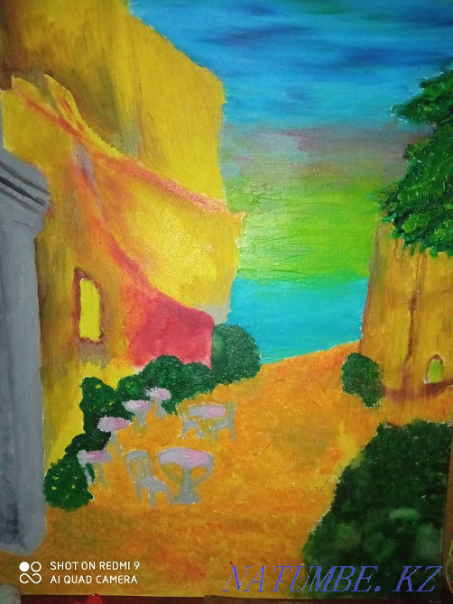 Картина 35на 40 см масло Отеген батыра - изображение 2