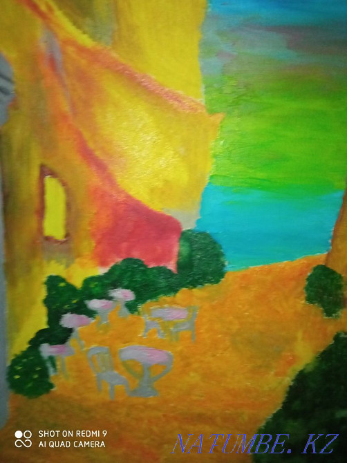 Картина 35на 40 см масло Отеген батыра - изображение 3