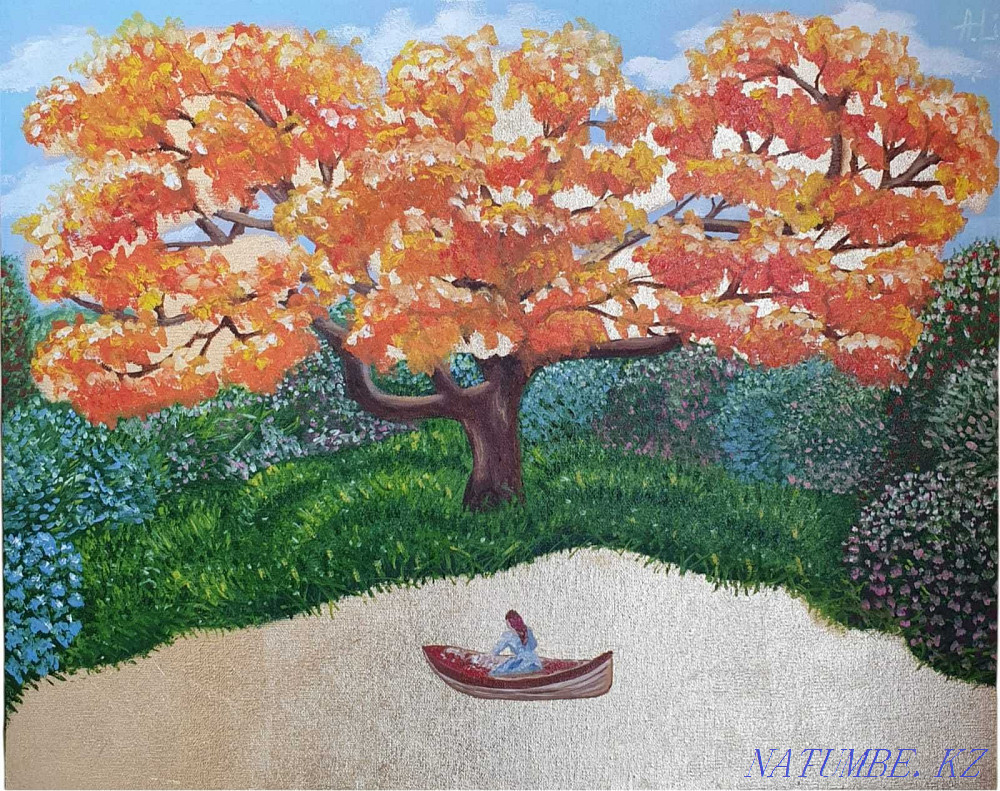 Картина "Богатство" (масло + золотая поталь) Картина со скидкой Алматы - изображение 1