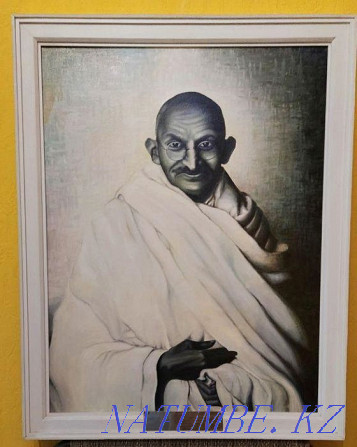 Painting "Mahatma Gandhi" Almaty - photo 1